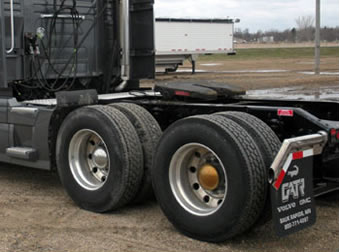Black Semi-Trailer Tires